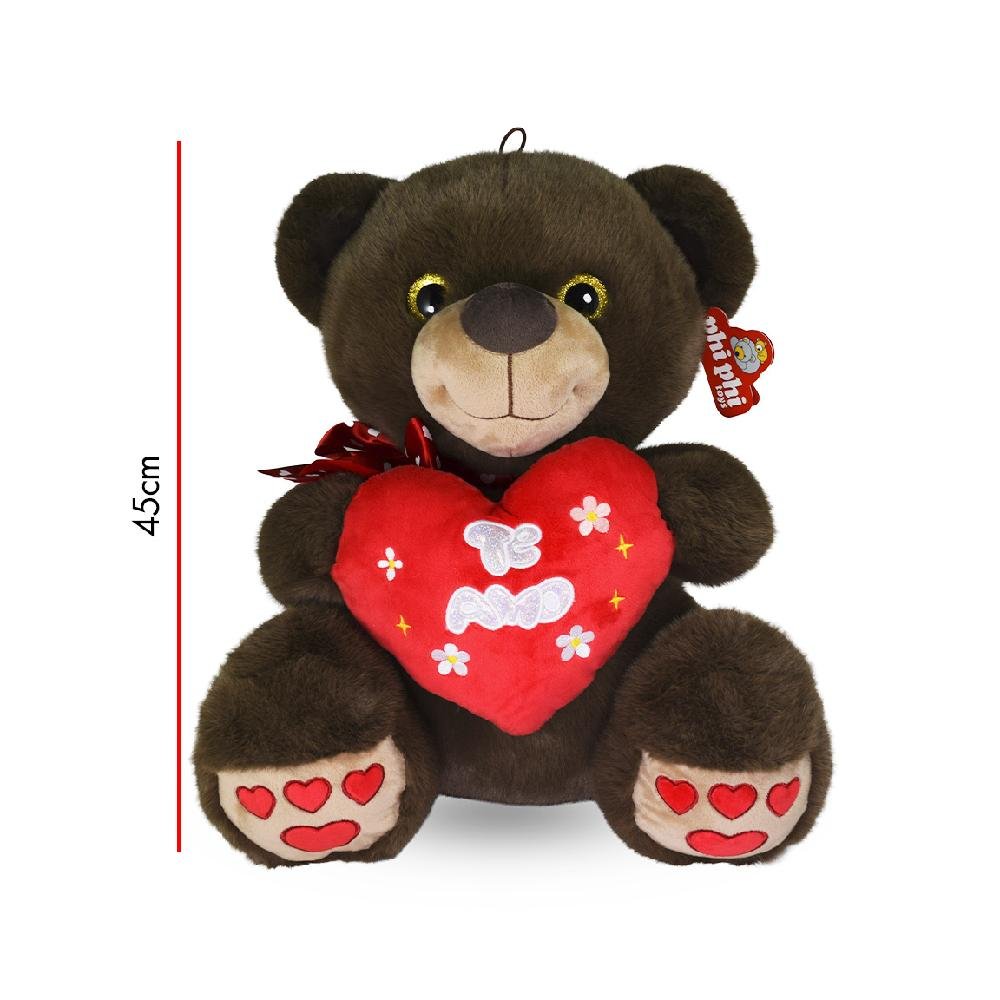 MI4552 - OSO CON CORAZÓN 45CM