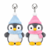 WO619078 - LLAVERO PINGÜINO CON GORRO Y BUFANDA 13CM